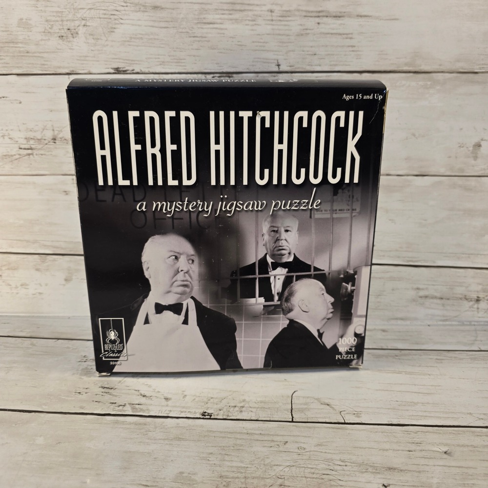 Alfred Hitchcock Mystery Jigsaw Puzzle Bepuzzled Classics 1000 Piece 33106